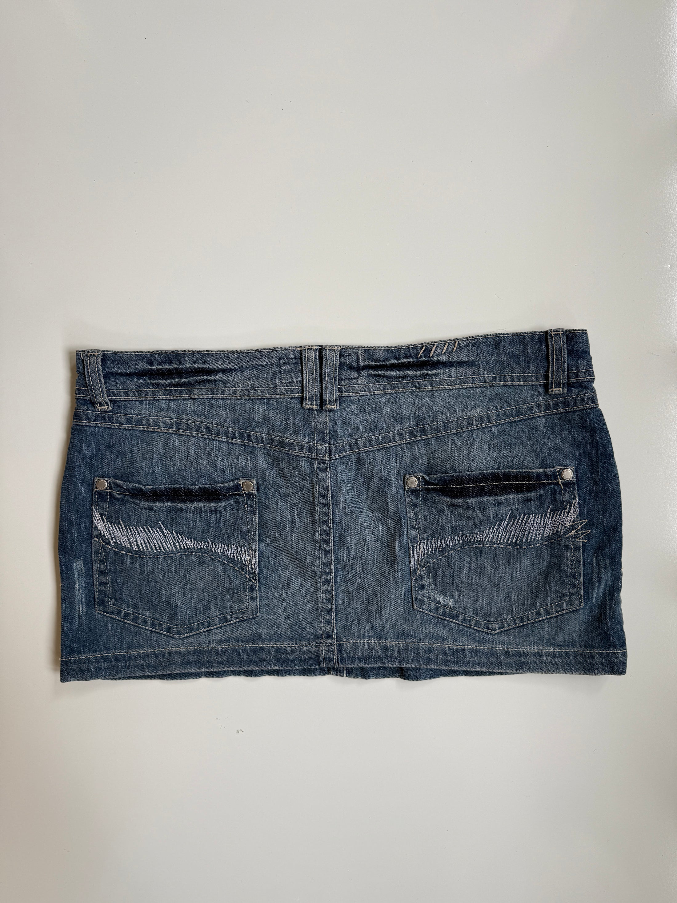 00's Zara denim micro mini • Size 12