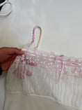 Load image into Gallery viewer, 00's Milkmaid mesh embroidered cami • Size M/L
