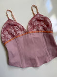 Load image into Gallery viewer, 00's Boned tropical corset cami • Size 10
