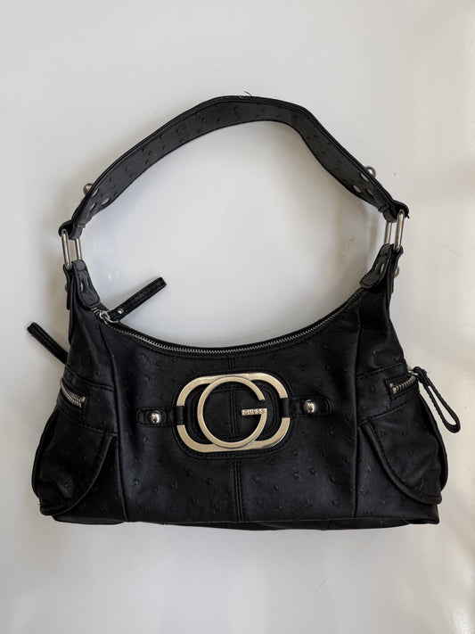 00’s Guess Faux ostrich shoulder bag