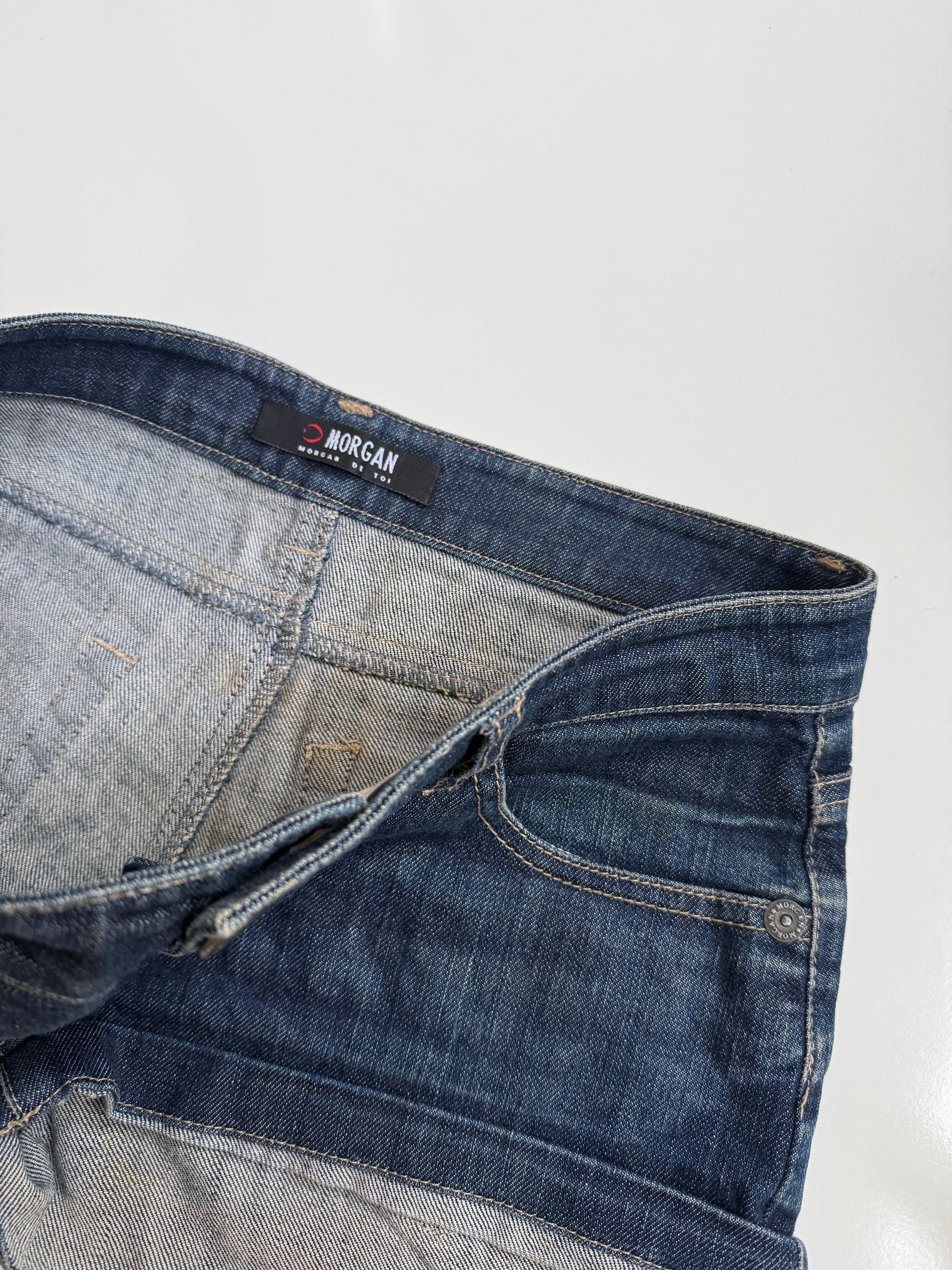 00's Morgan De Toi denim micro shorts • Size 6/8