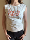 Load image into Gallery viewer, 00's 'Senorita Calienta' cotton tank w grommets • Size L
