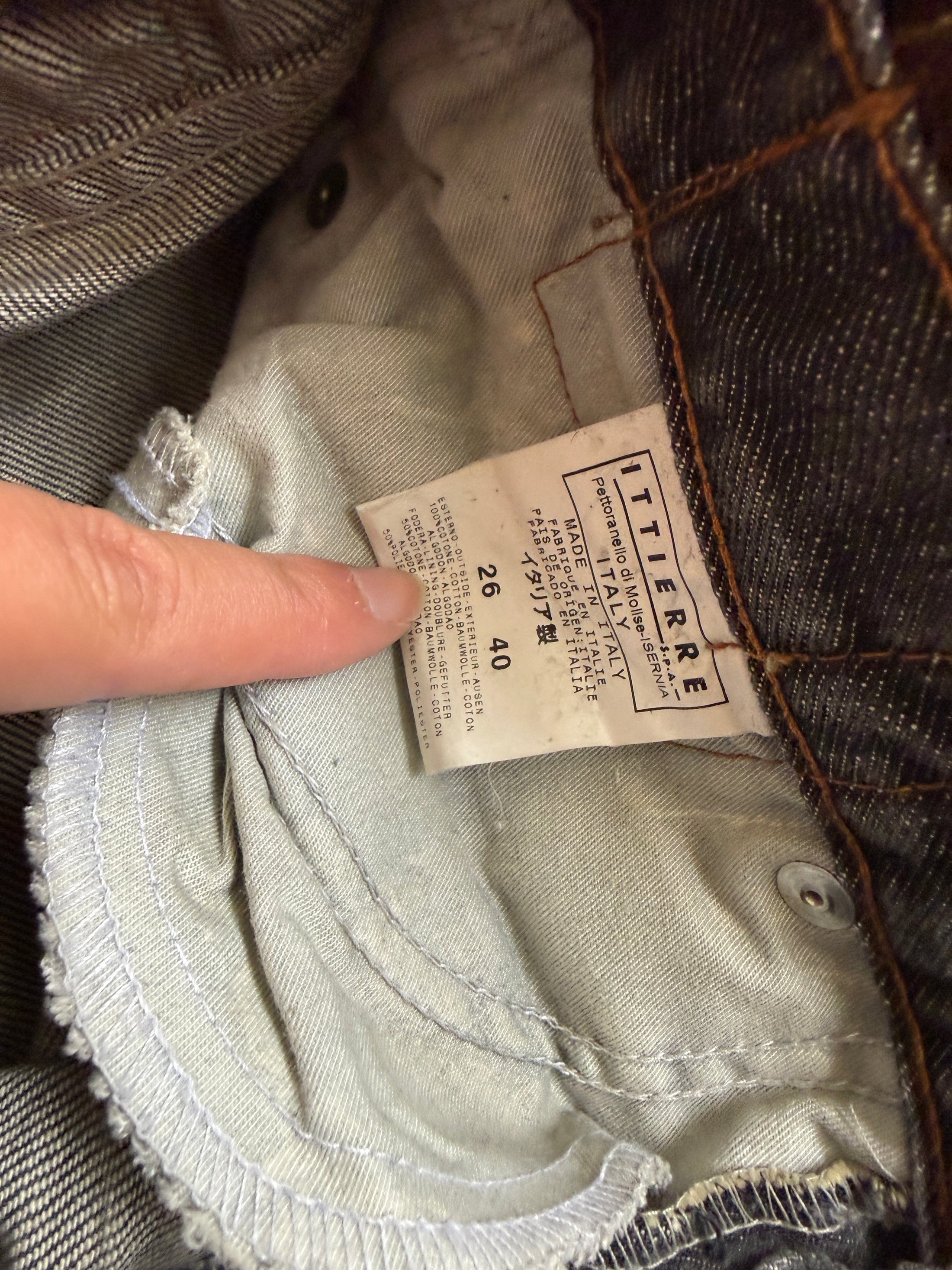 *Rare Deadstock* 00's Dolce & Gabbana patch detail jeans • Size 6