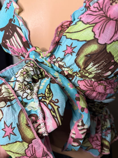 00's Kikiriki sheer print cami • Size S