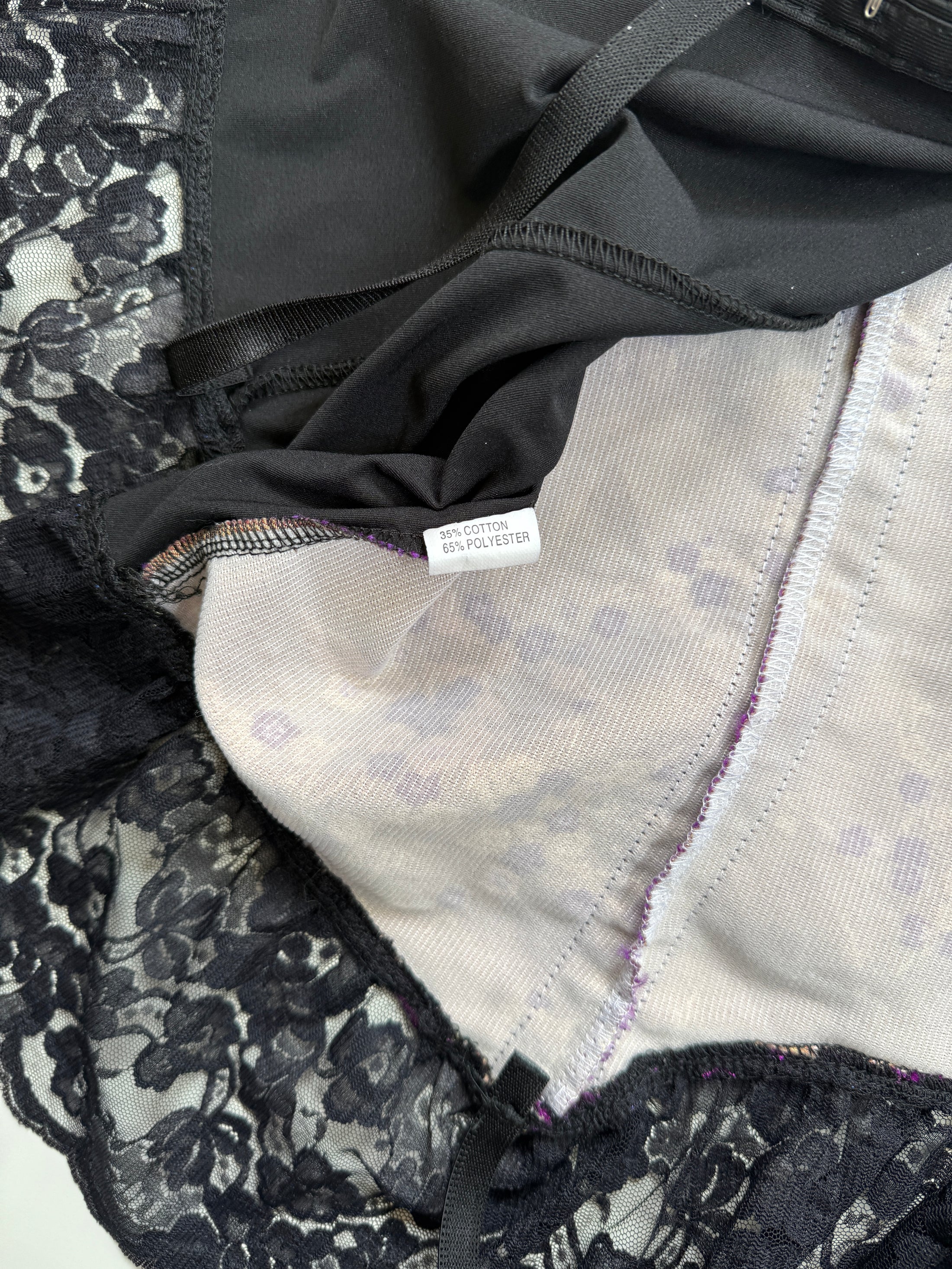 00's Satin oriental corset top • Size L (A cup)