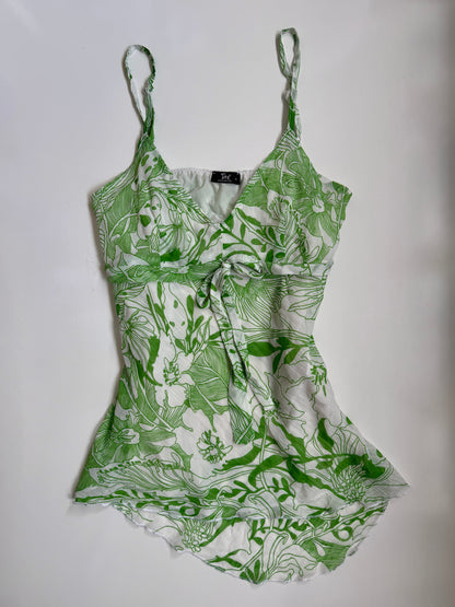 00's Tita sheer green cami • Size 10