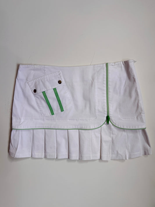 00's Sporty pleated mini • Size 8