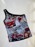 Load image into Gallery viewer, Aus 00's comic print one shoulder • Size S
