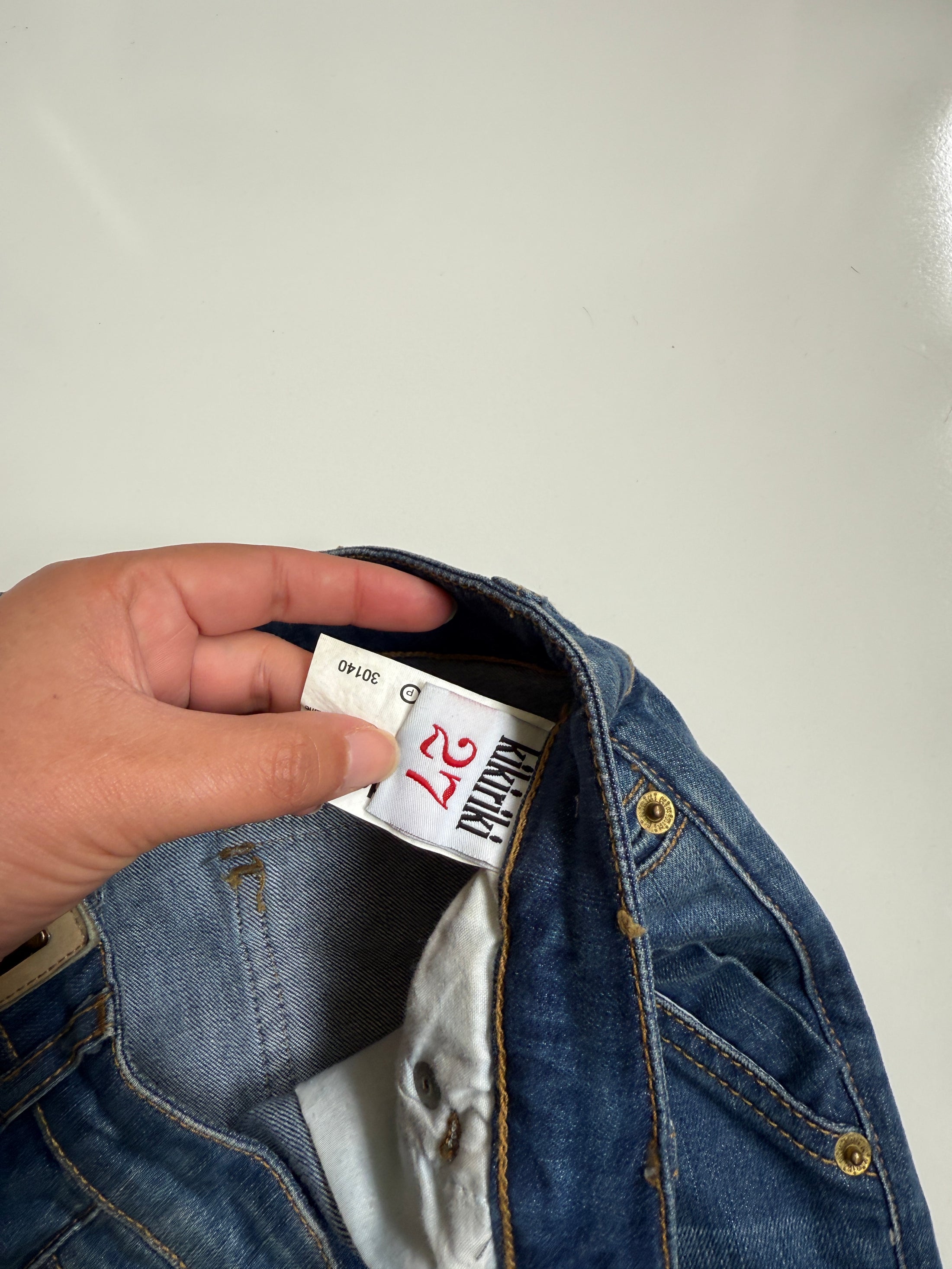 00's Kirikiri denim mini skirt • Size 6