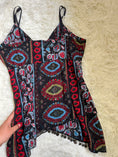 Load image into Gallery viewer, 00's Kiabi mesh asymmetric cami w coin detail

