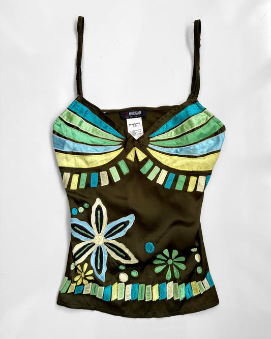 RARE Morgan De Toi embroidered cami • Size M