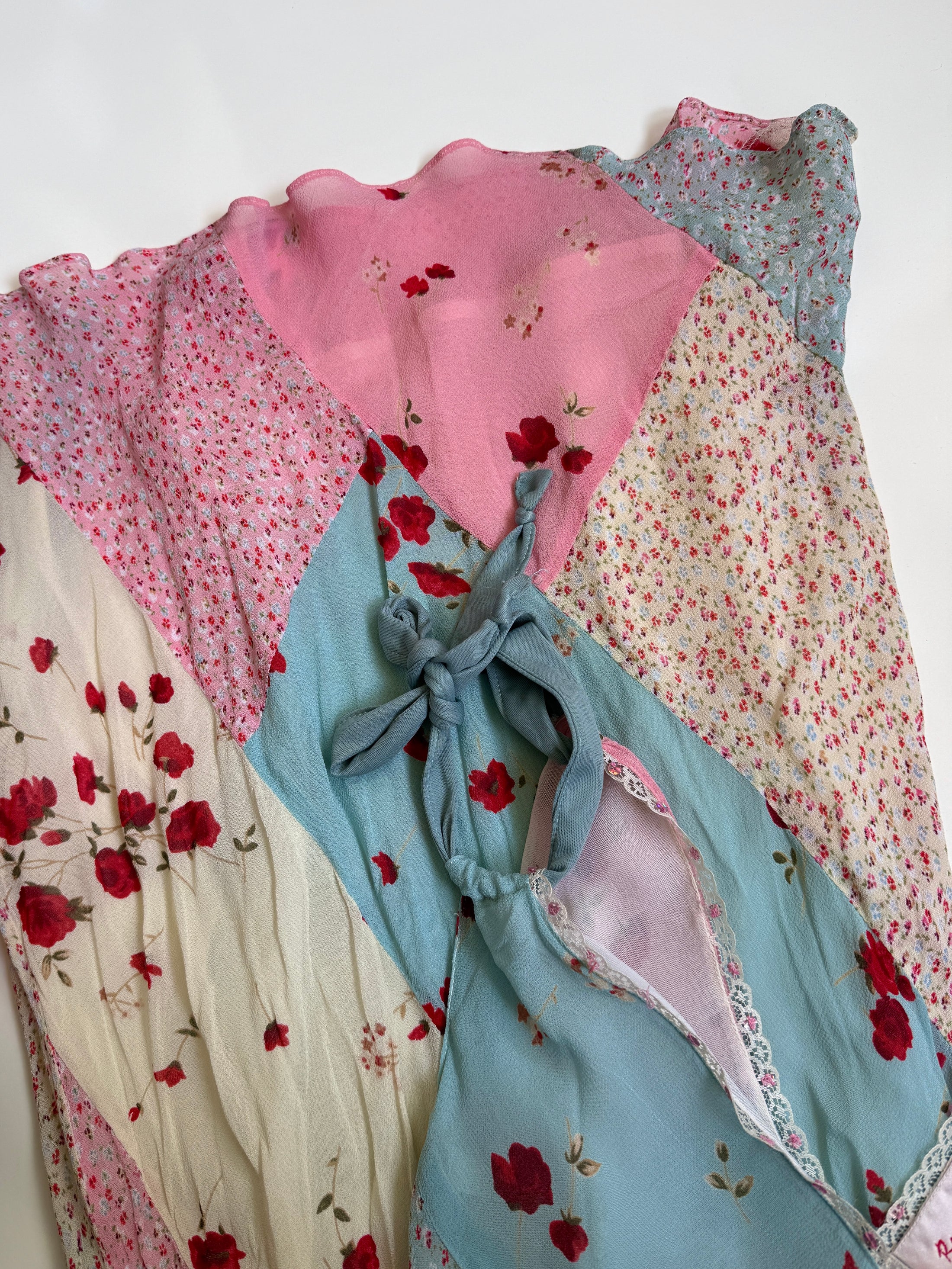 00's Rene Derhy patchwork midi • Size M