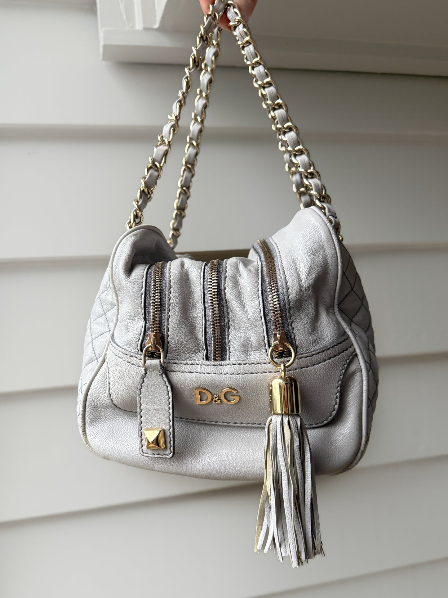 00's Dolce & Gabbana lily glam genuine leather bag