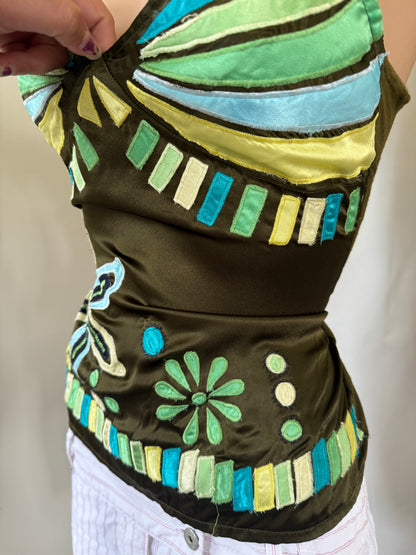 RARE Morgan De Toi embroidered cami • Size M