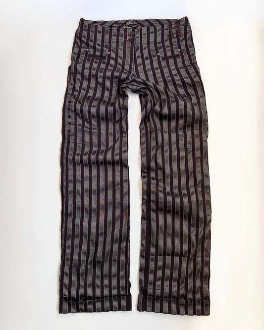 00's Cop Copine low-rise striped flares • Size 12