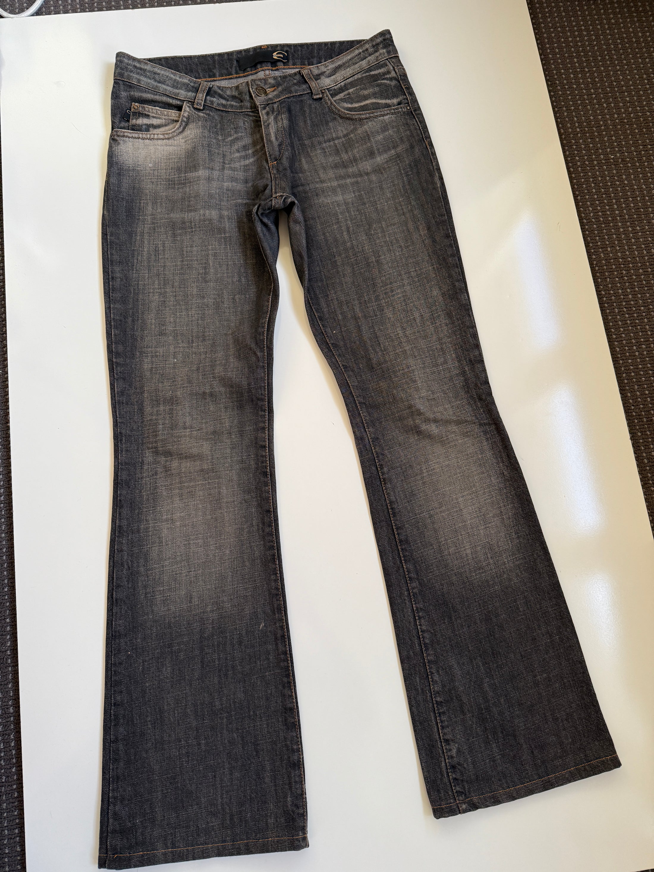 00's Cavalli diamante low-rise flared jeans • Size 10