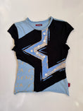 Load image into Gallery viewer, 00's Essenza print baby tee w sequins • Size S
