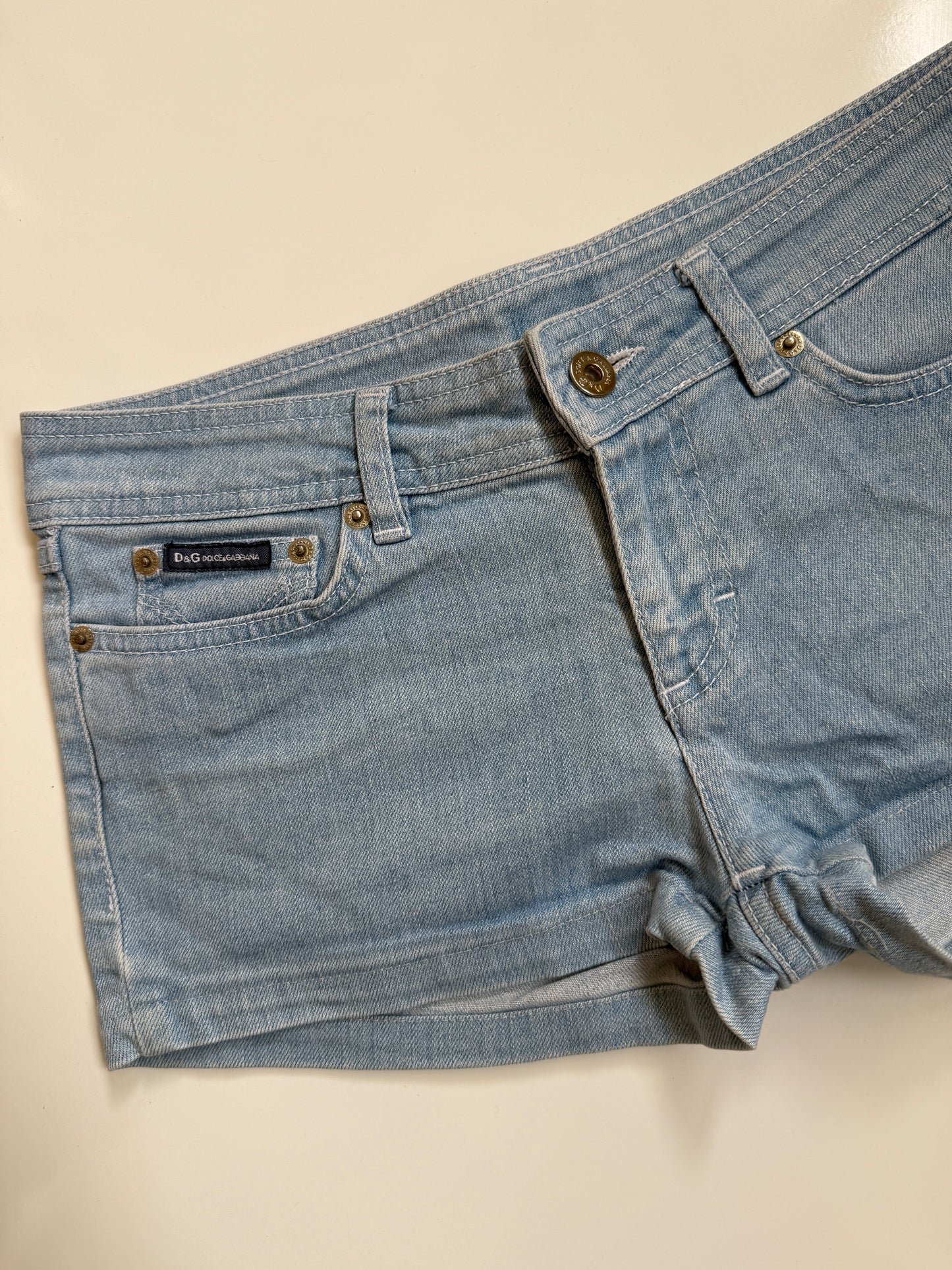00's Dolce & Gabbana denim micro shorts 6/8