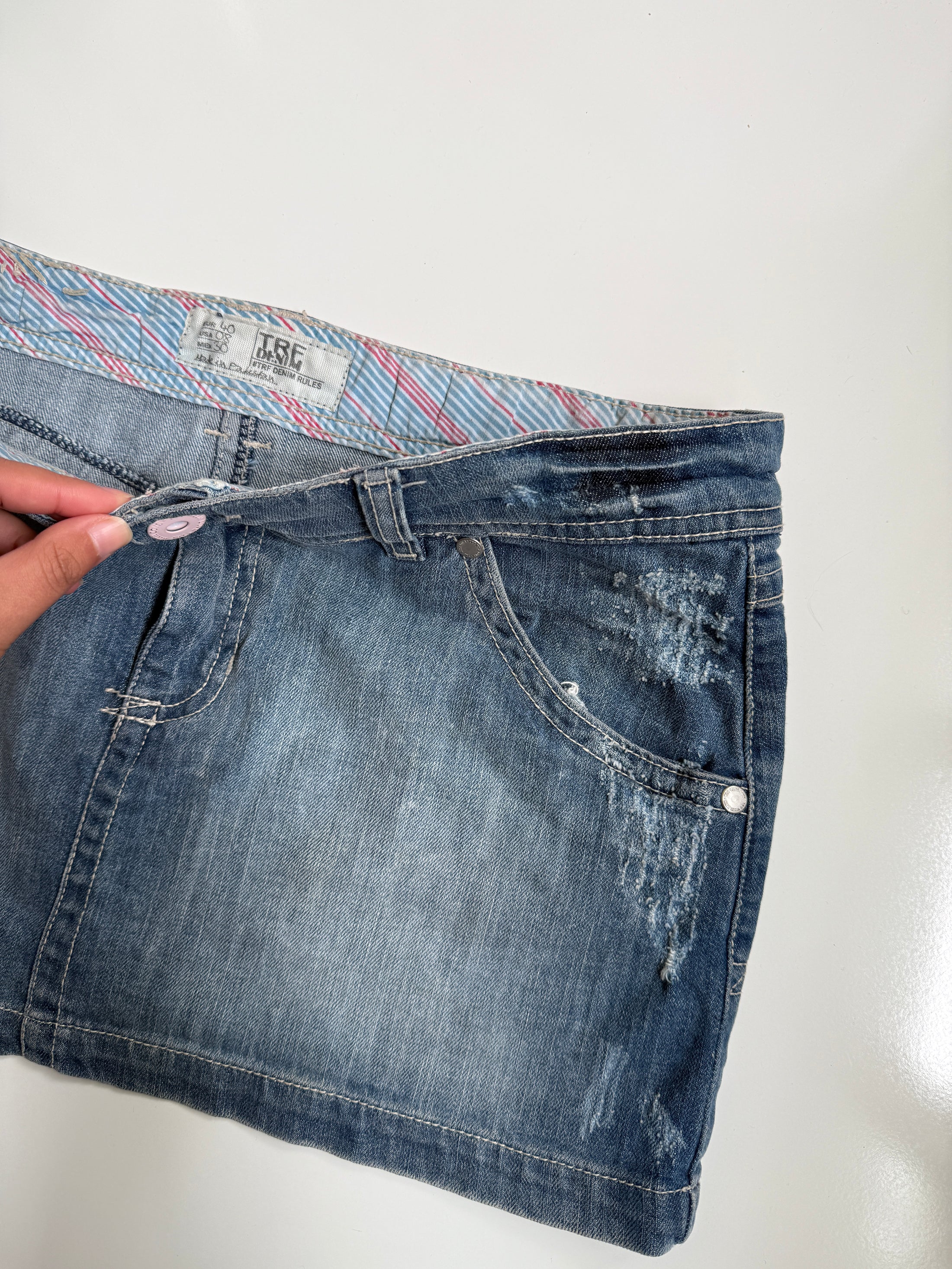 00's Zara denim micro mini • Size 12