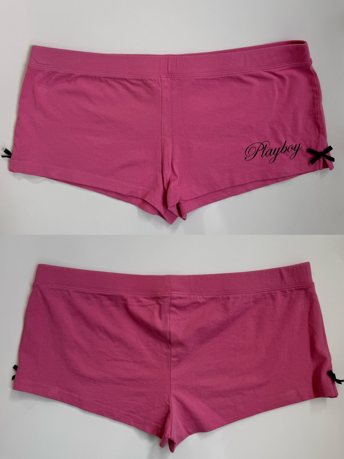 Deadstock 00's Playboy cotton micro shorts • Size L