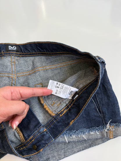 00s Dolce & Gabbana low-rise denim micro shorts • Size 12