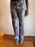 Load image into Gallery viewer, RARE 00's Cavalli pattern/hand painted jeans• Size 10
