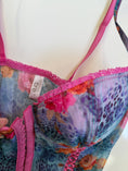 Load image into Gallery viewer, 00's Mesh leopard corset top • Size 10b
