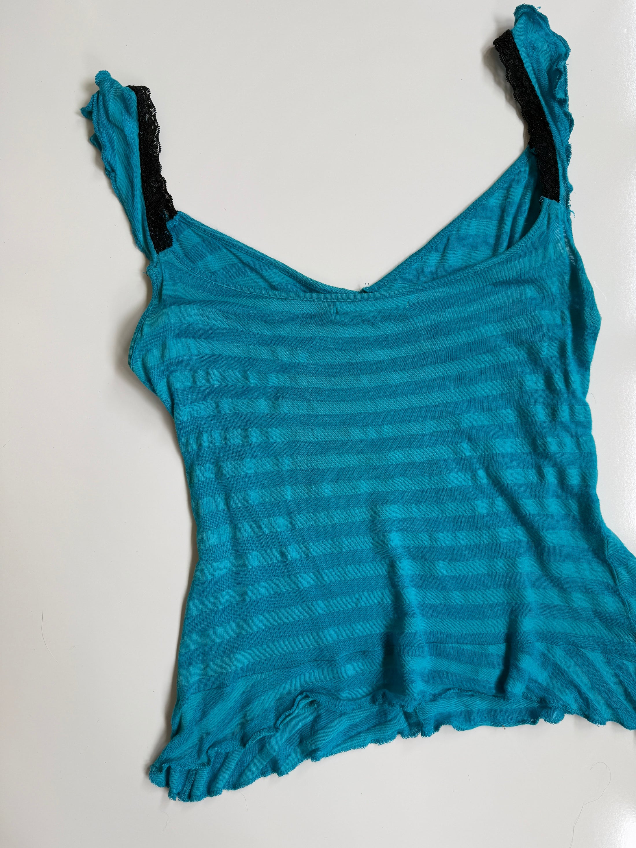 00's Whatever striped cami w cherub print  • Size S