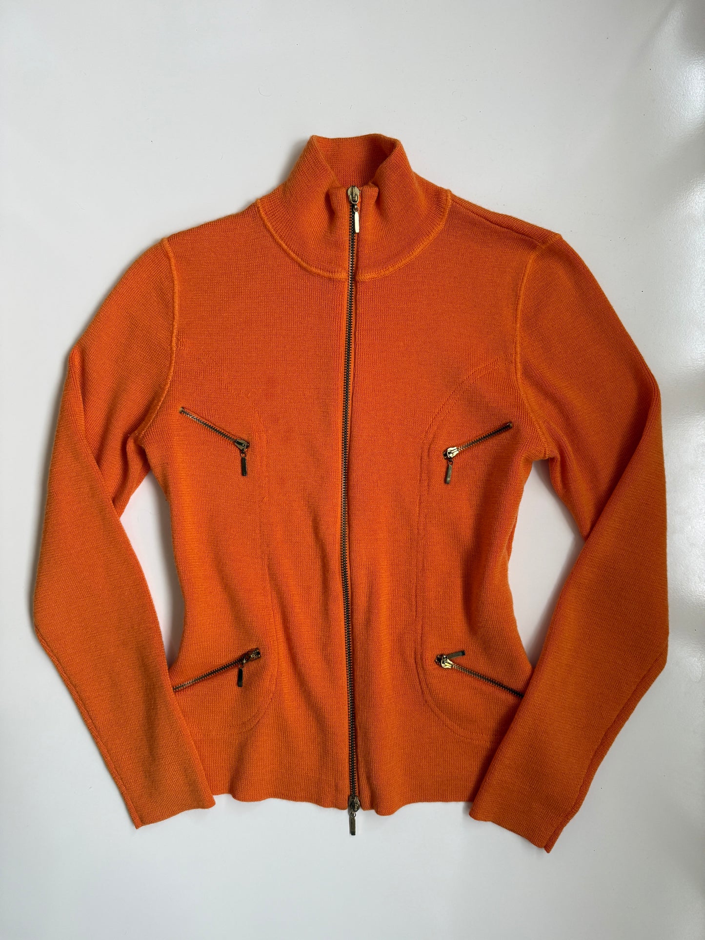 00's Wool blend zipper cardigan • Size S/M
