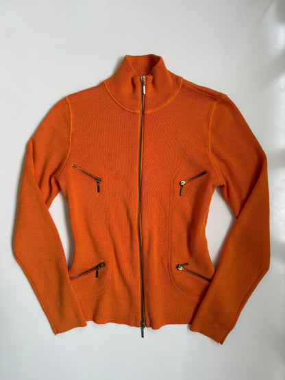 00's Wool blend zipper cardigan • Size S/M