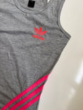 Load image into Gallery viewer, 00's Adidas grey pink tank • Size S
