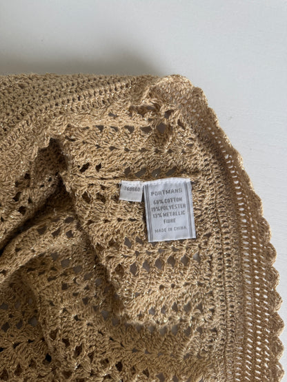 00's Glitter crocheted bolero • Size XS/S