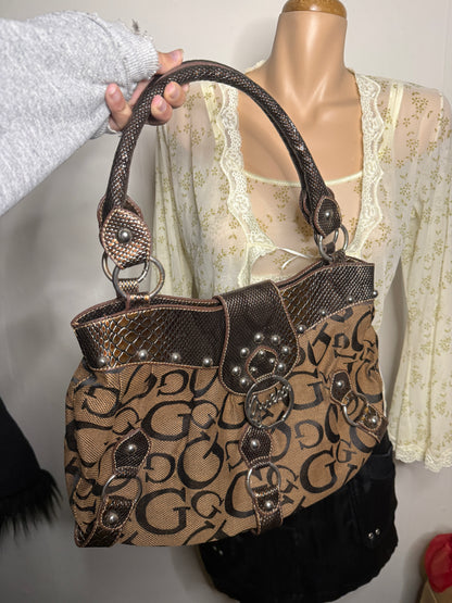 00's Guess monogram bag