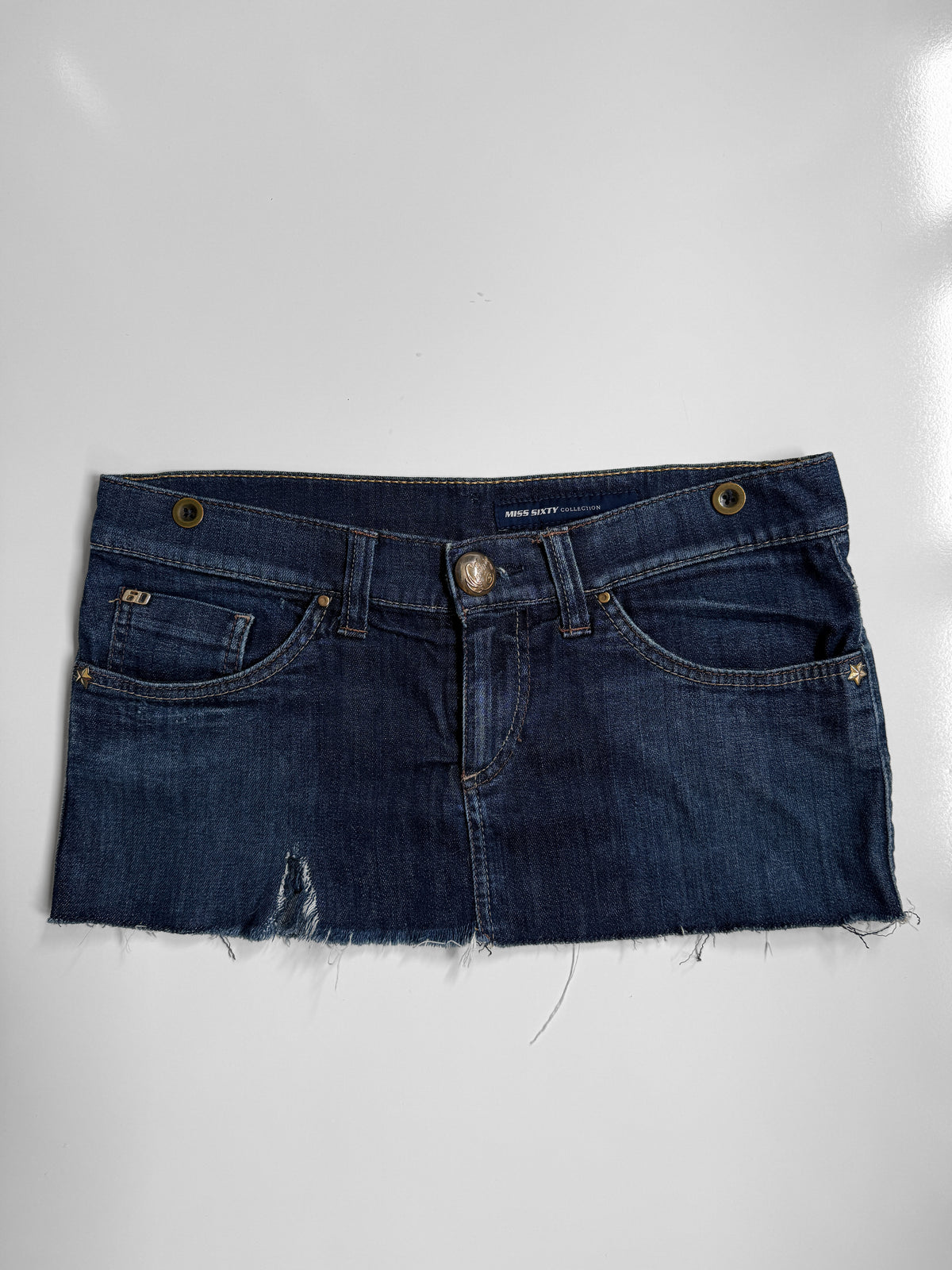 00's Miss Sixty denim micro mini • Size S
