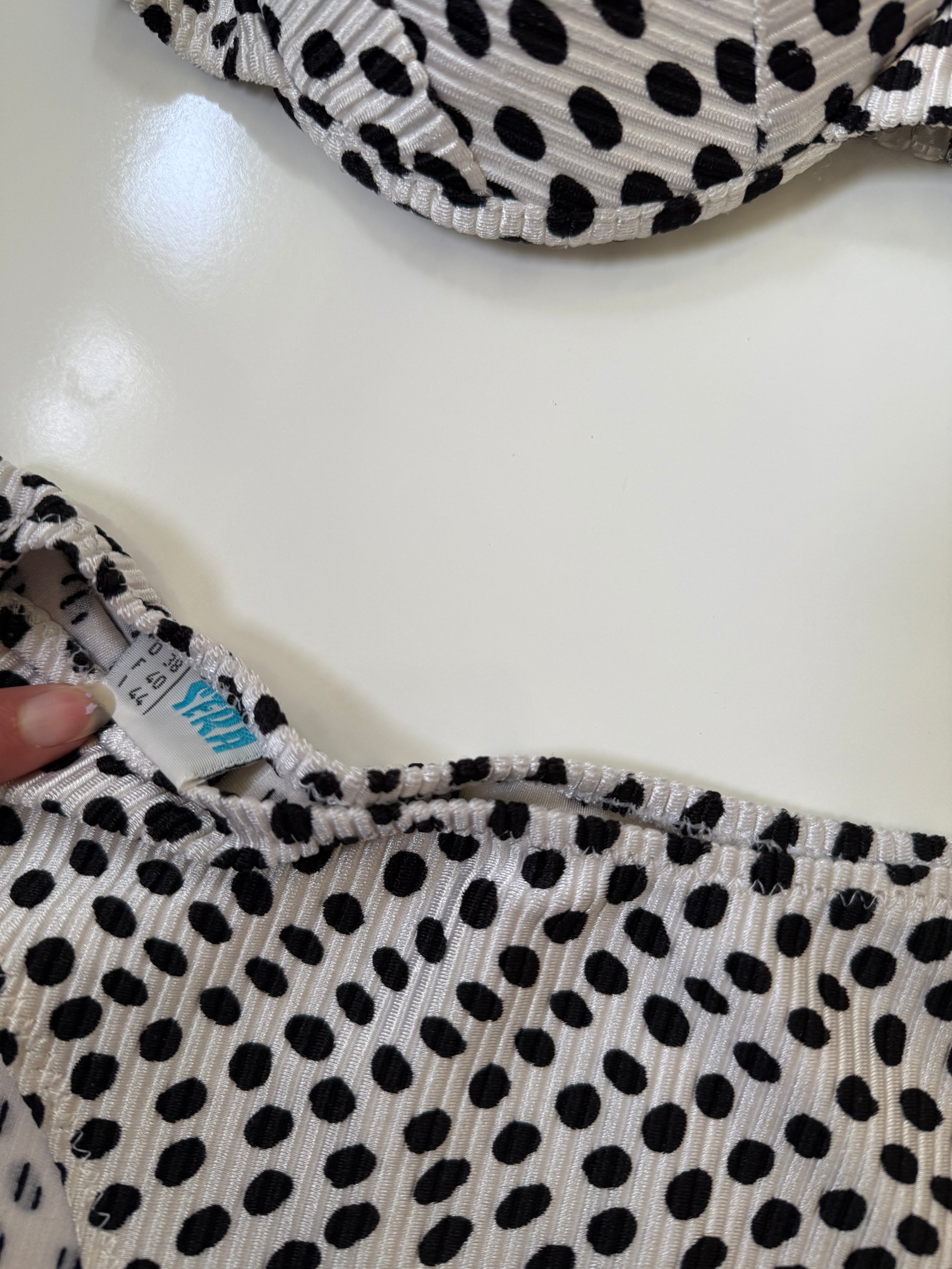 Vintage polka dot bikini • Size 12