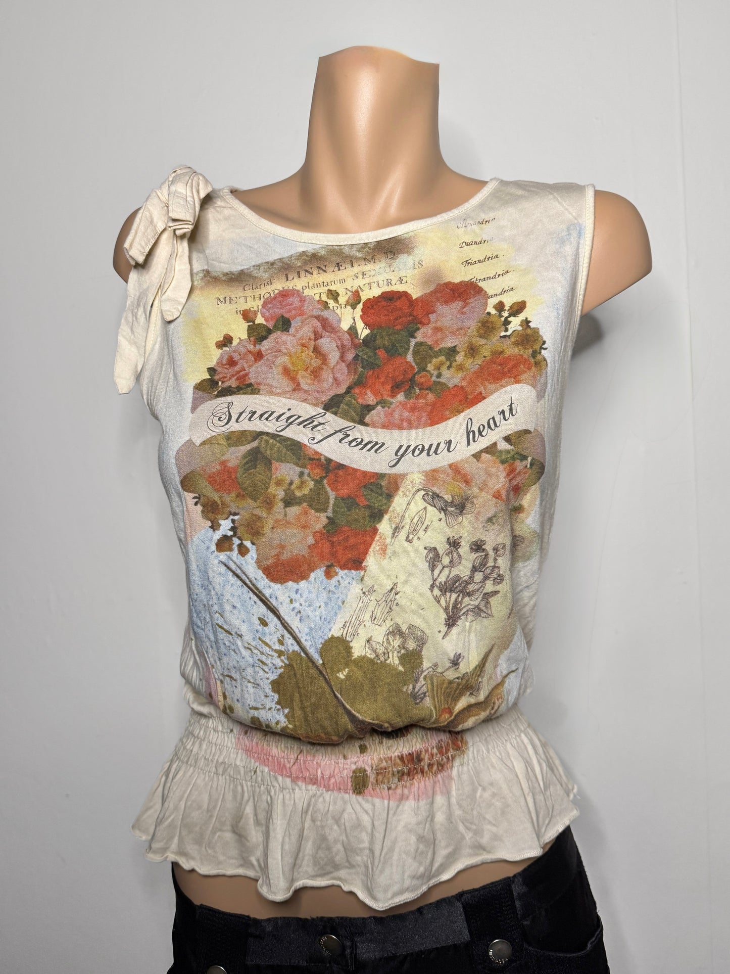 00's Cotton coquette tank • Size S