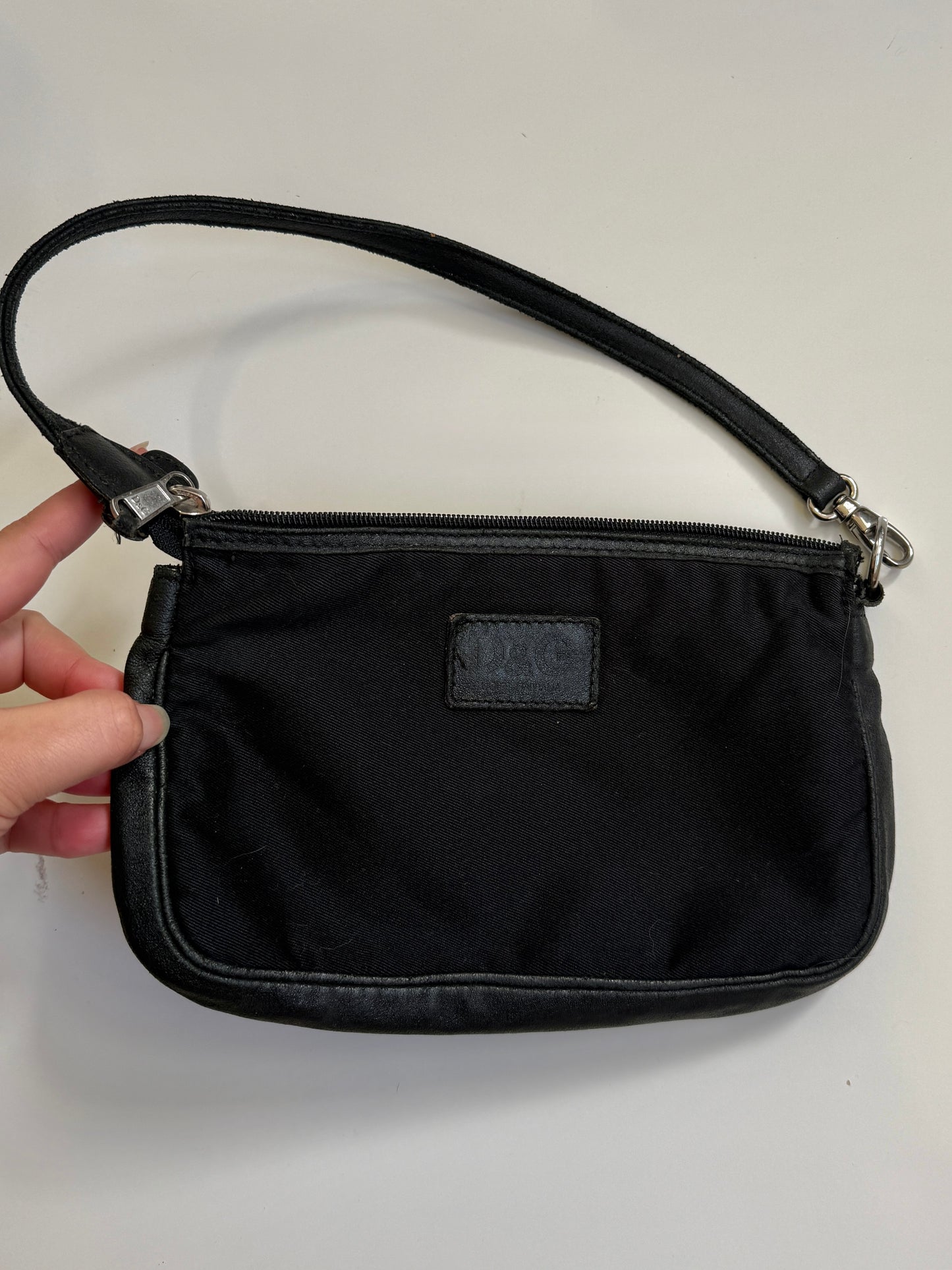 00's Dolce & Gabanna Pirate canvas/genuine leather pochette