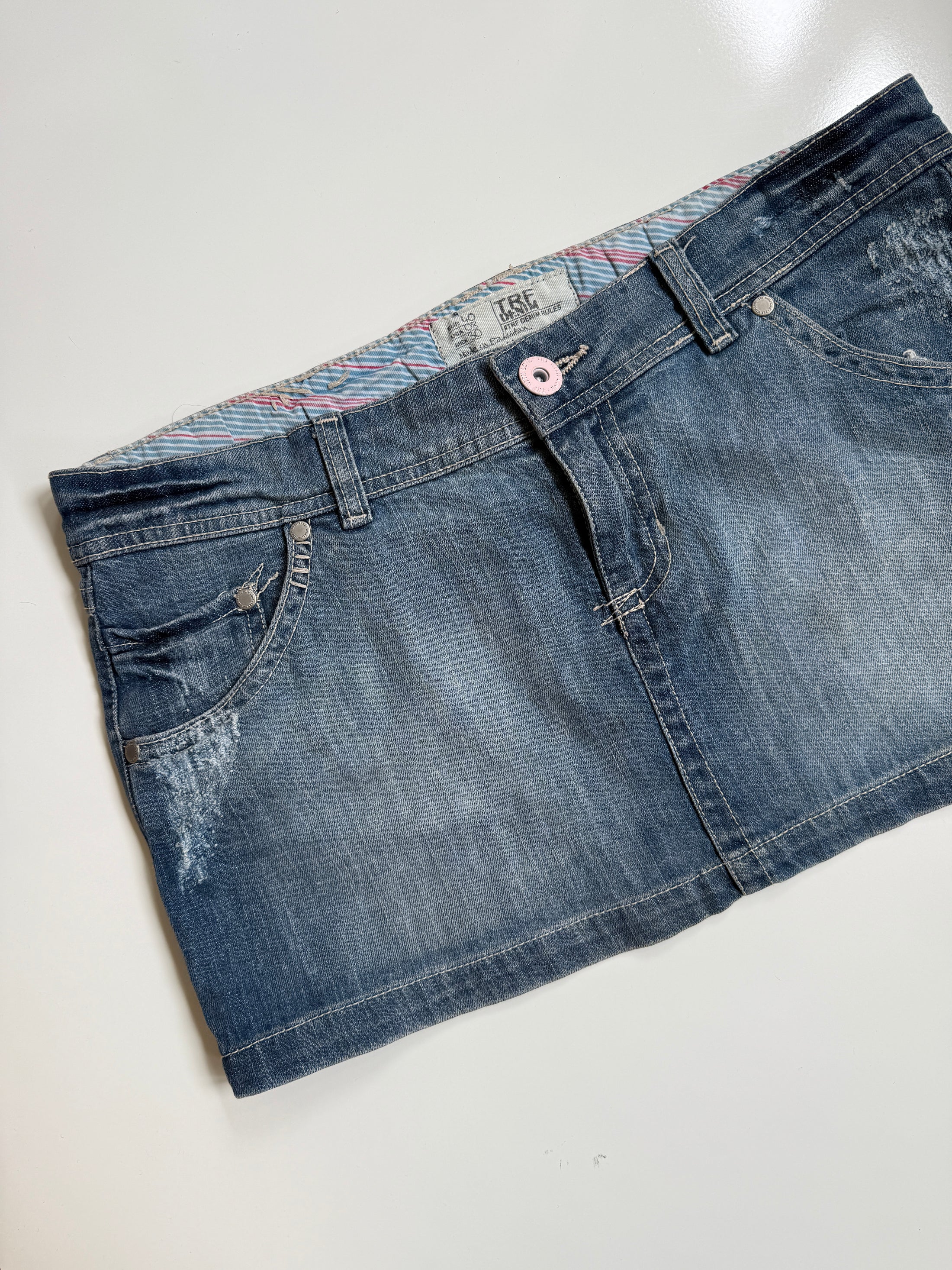 00's Zara denim micro mini • Size 12
