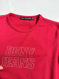 Load image into Gallery viewer, 00's DKNY cotton diamante baby tee • Size S
