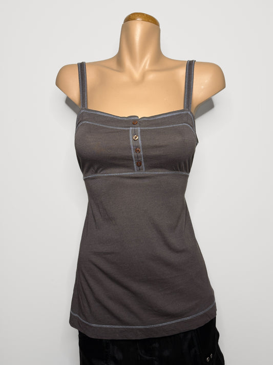 00's Esprit henley cami w tie back M