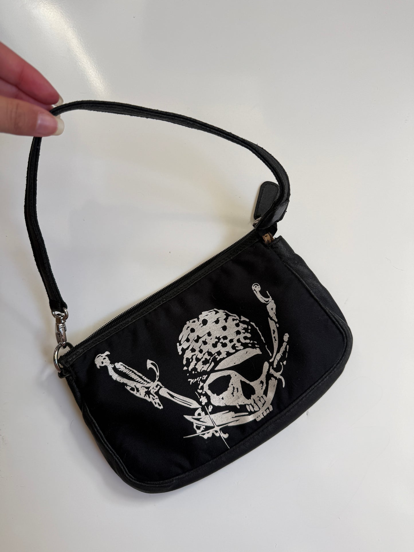 00's Dolce & Gabanna Pirate canvas/genuine leather pochette