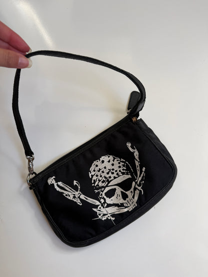 00's Dolce & Gabanna Pirate canvas/genuine leather pochette