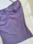 Load image into Gallery viewer, 00's Lilac cotton ruched bust cami • Size S
