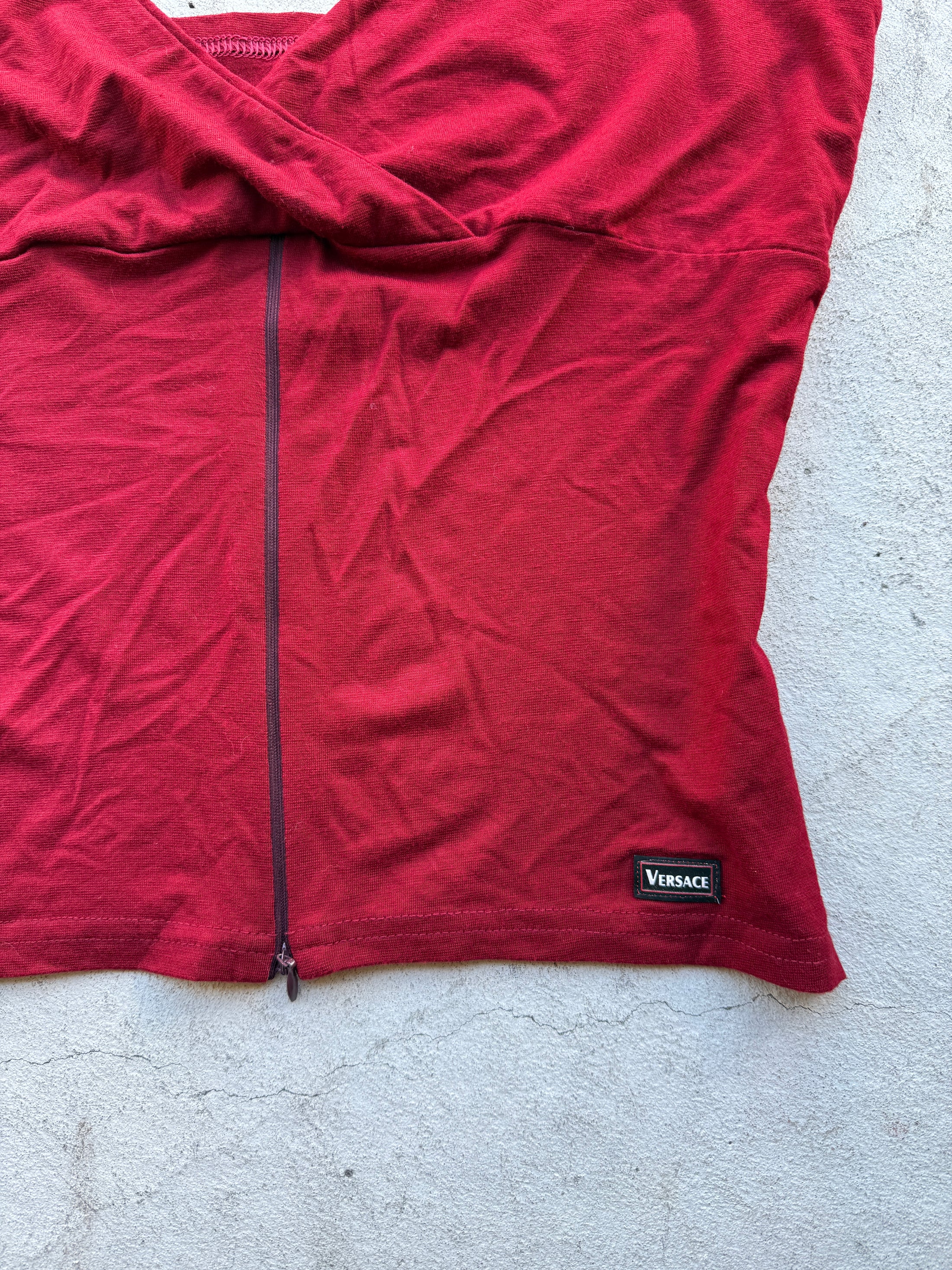 00's Red zipper cami • Size L