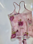 Load image into Gallery viewer, 00's Pattern sheer bow cami • Size S
