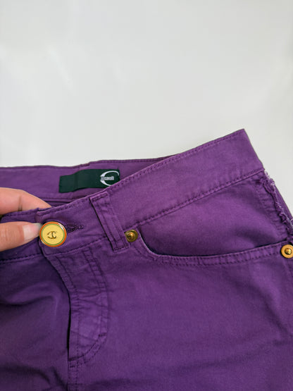 00's Cavalli distress detail mini skirt • Size 8/10