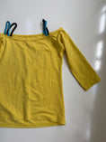 Load image into Gallery viewer, 00's Angel sequin detail off shoulder top • Size S
