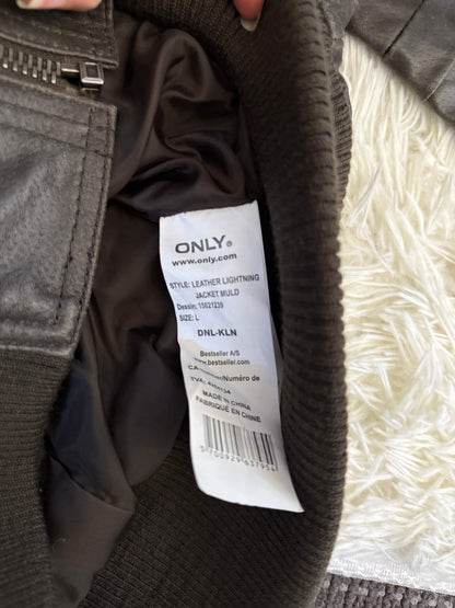 00's Only genuine leather jacket • Size 12