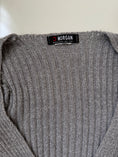 Load image into Gallery viewer, 00's Morgan glitter ribbed cardigan top *Grey• Size XS
