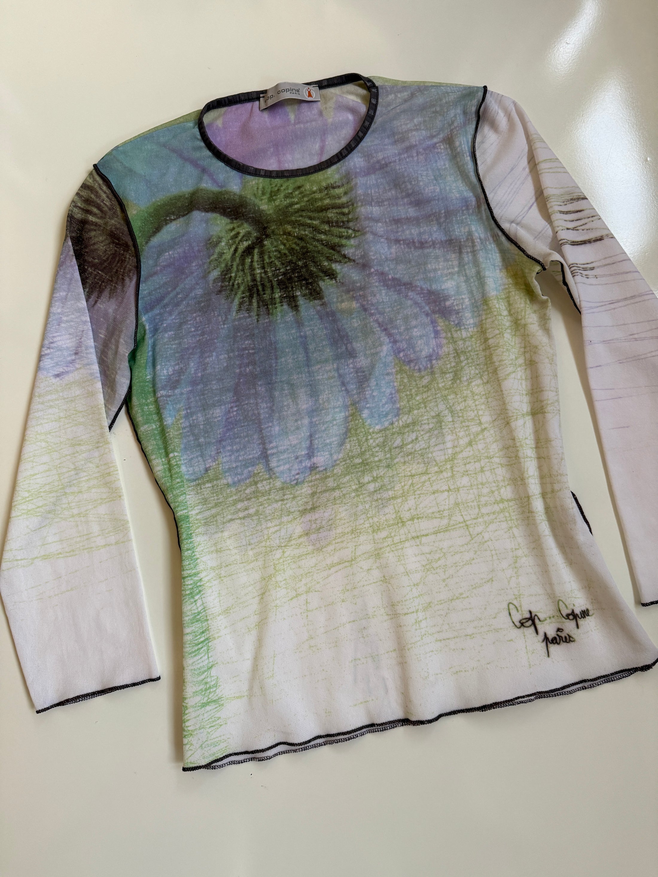 French 00's Cop Copine mesh top • Size M